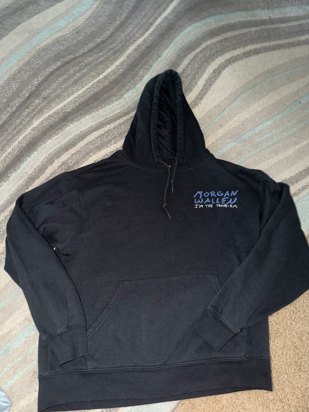 Morgan Wallen "I'm The Problem" Black Graphic Hoodie Medium